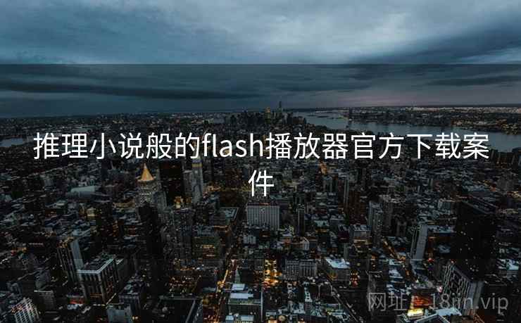 推理小说般的flash播放器官方下载案件